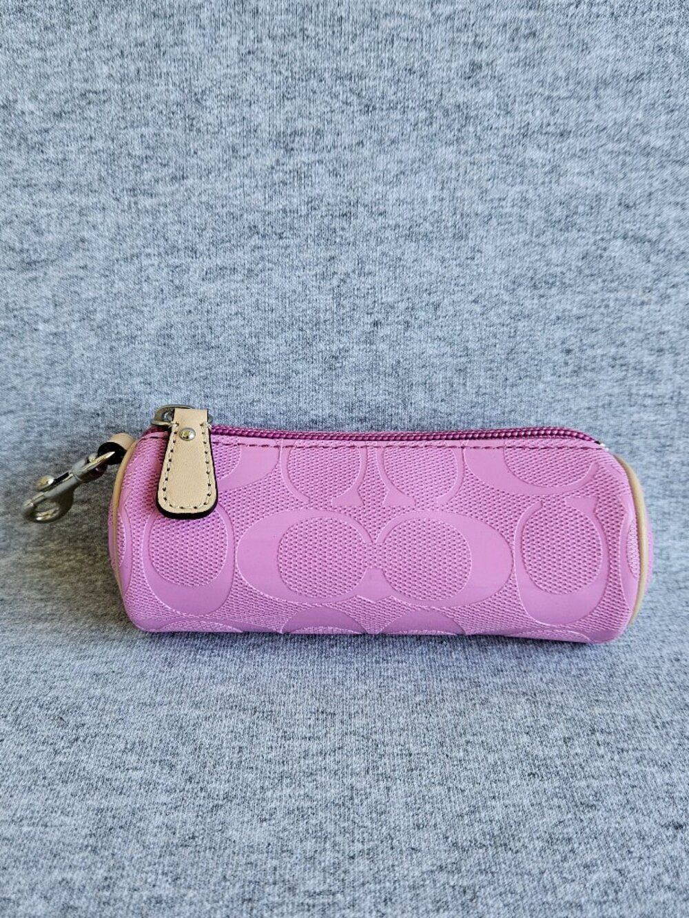 Vintage Coach Y2K Mini Barrel Bag Cosmetic Pouch/Golf ball holder Bag Charm RARE